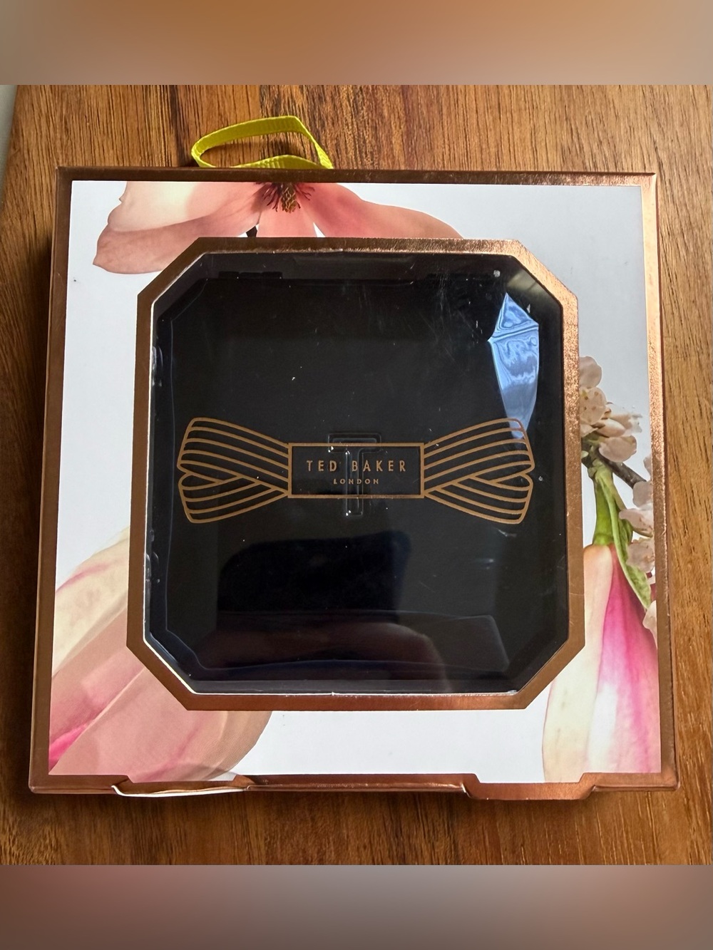 New Ted Baker London Dark Blue Compact Make Up Mirror Magnifying Double Faceted